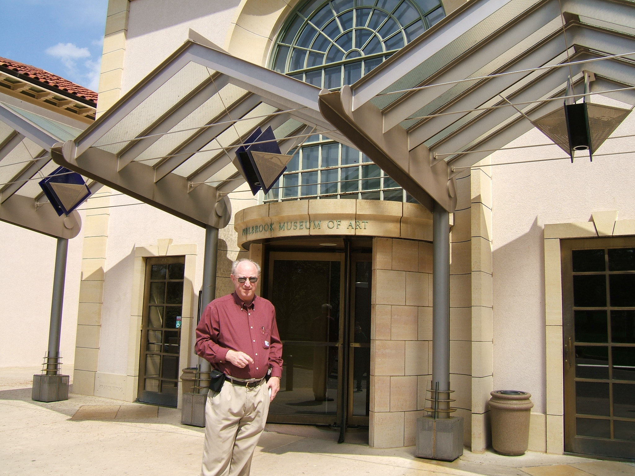 Don at Philbrook Art Museum entrance