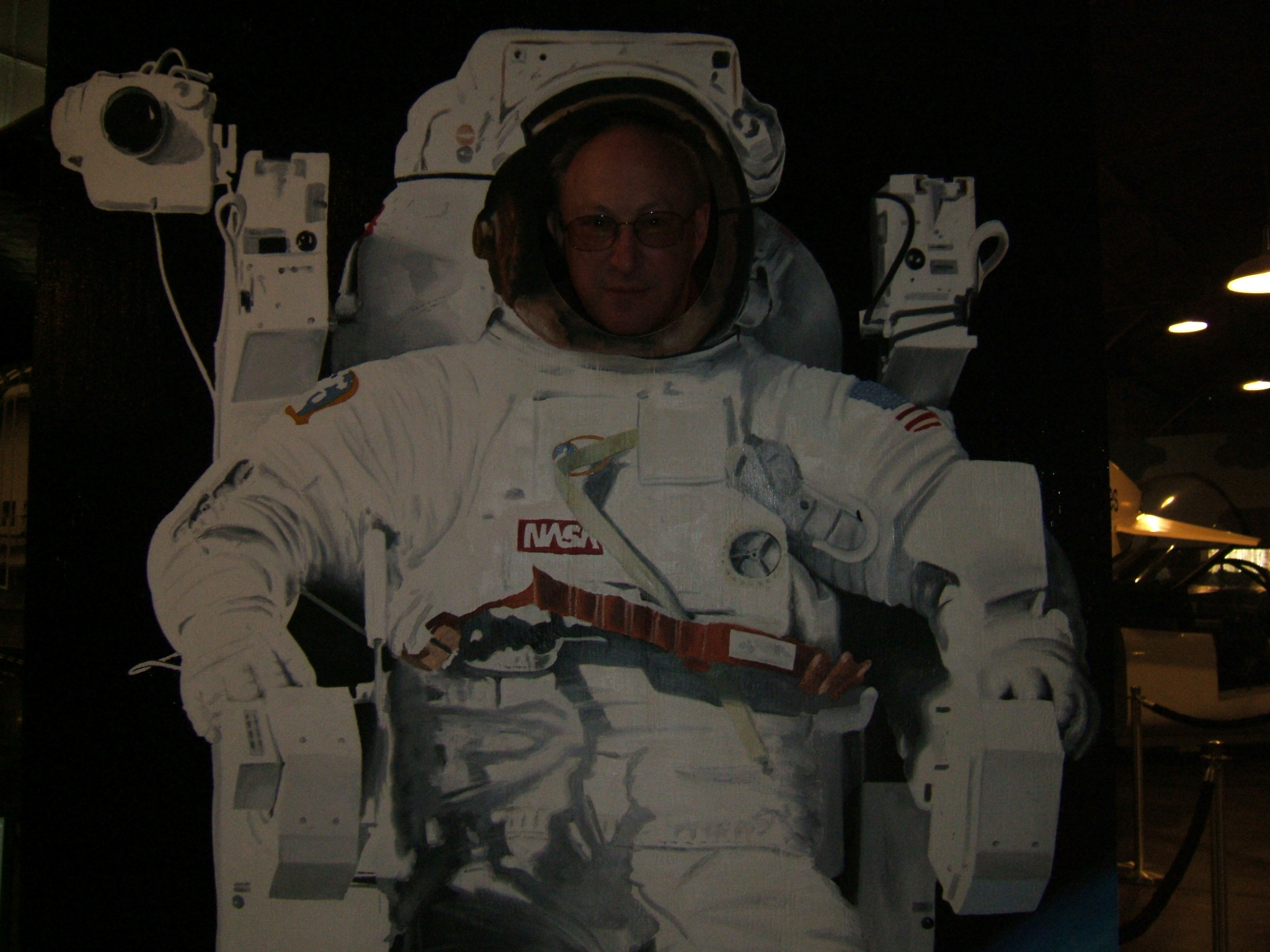 Don in the space suit cutout